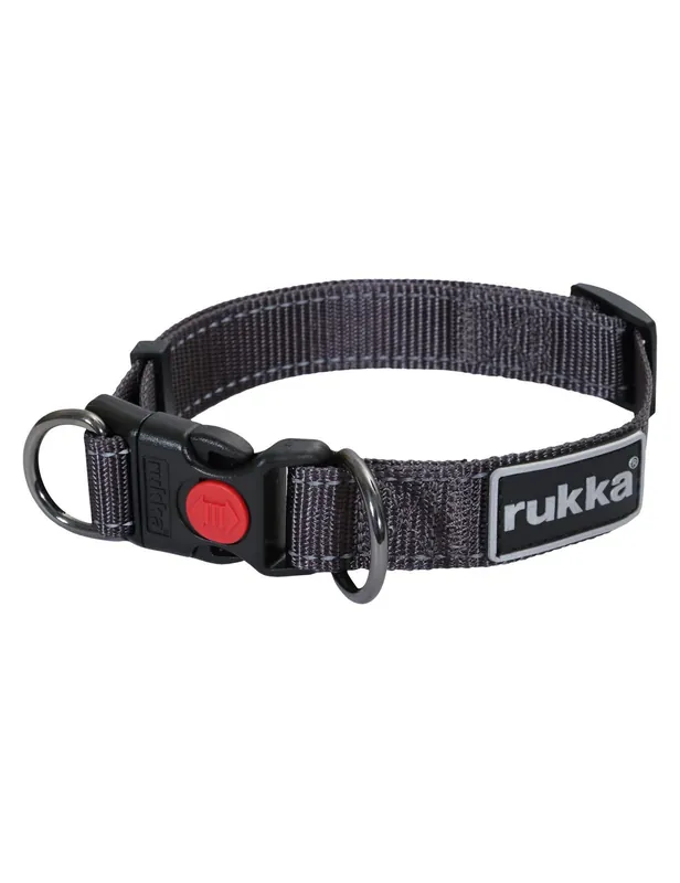 Bliss Collar Hundhalsband - Mörkgrå S - I lager