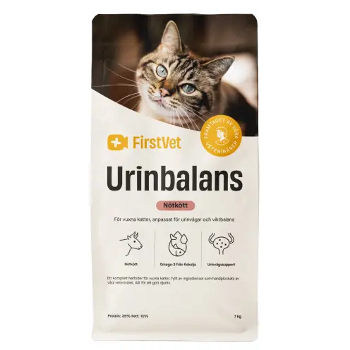 FirstVet Urinbalans - för vuxna katter, anpassat för urinvägar - 2 kg | Bästsäljare