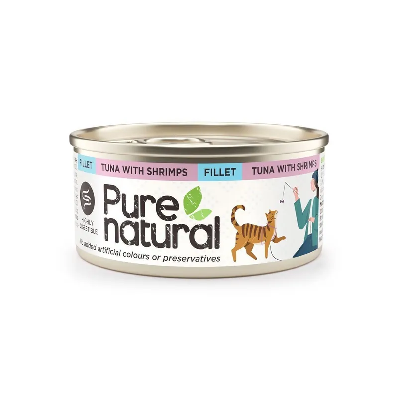 Bra pris | Purenatural Cat Adult Tuna Fillet with Shrimps Våtfoder till Katt 70 g