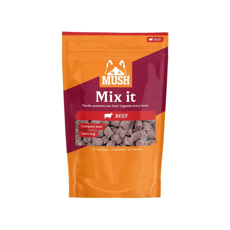 Mush Mix it Frozen Beef Färskfoder till Hund 560 g | Prissänkt