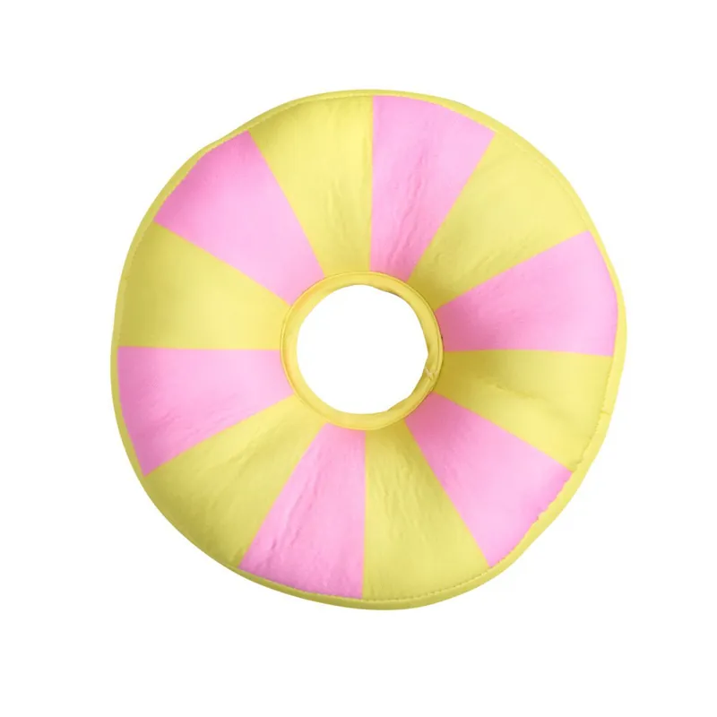 Rekommenderas | Little&Bigger Hot Summer Flytande Hundleksak Ring Rosa/Gul 19 cm