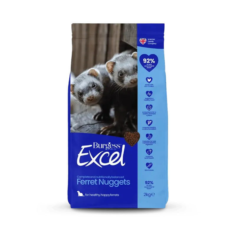 Bara denna vecka - Excel Ferret Nuggets foder till iller - 2 kg
