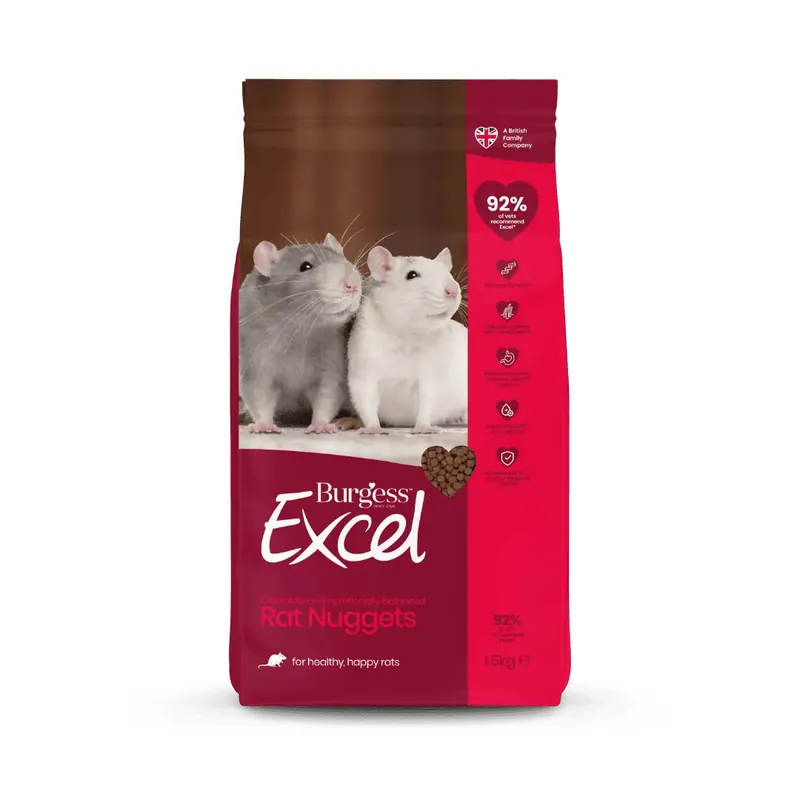 Excel Rat Nuggets foder till råtta - 1,5 kg - Finns i lager