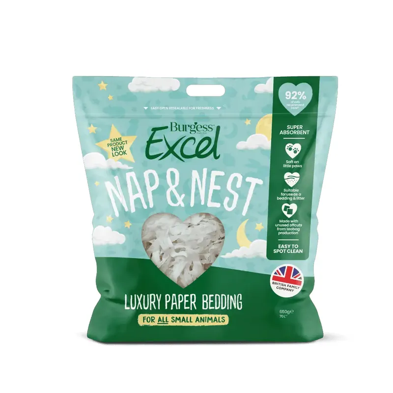 Utförsäljning - Excel Nap & Nest Bäddmaterial för Kanin & Gnagare - 650 g