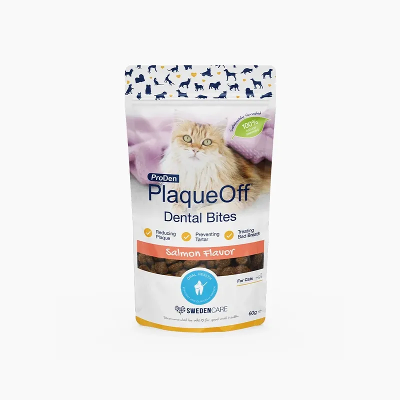 Storsäljare | ProDen PlaqueOff® Salmon Bites till Katt - 60 g