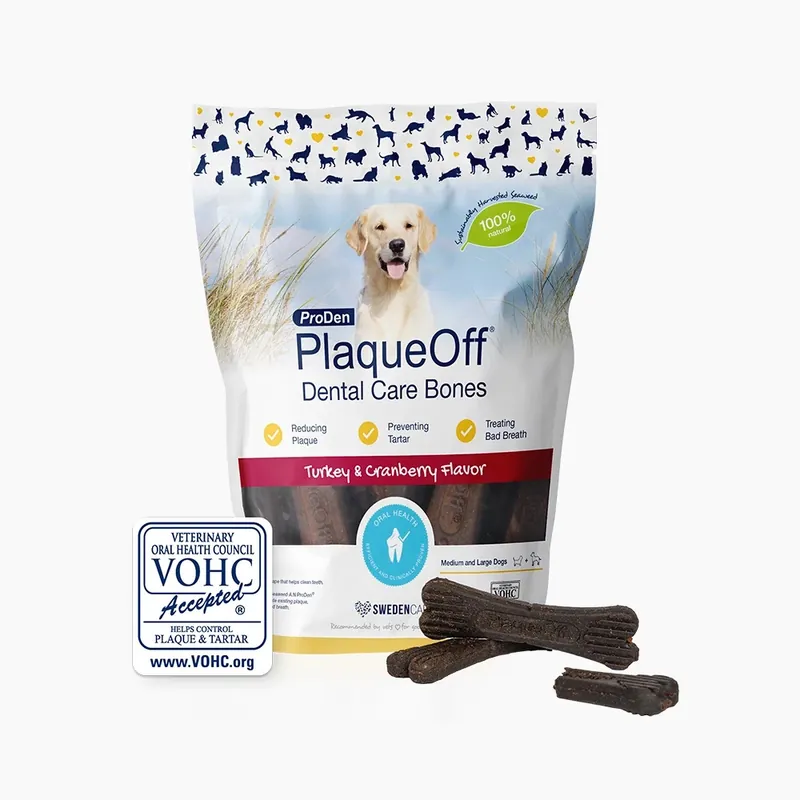 ProDen PlaqueOff® Dental Bone Turkey Tuggben till Hund - 485 g - Klar att skickas