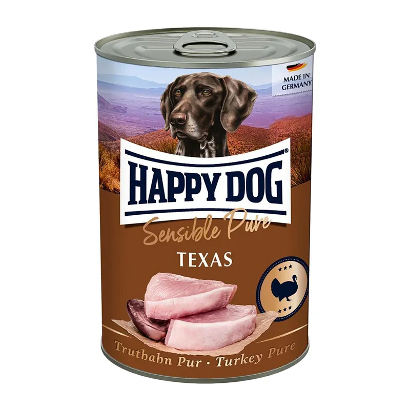 Kampanjpris | Happy Dog Sensible Pure Texas Turkey Våtfoder till Hund 400 g