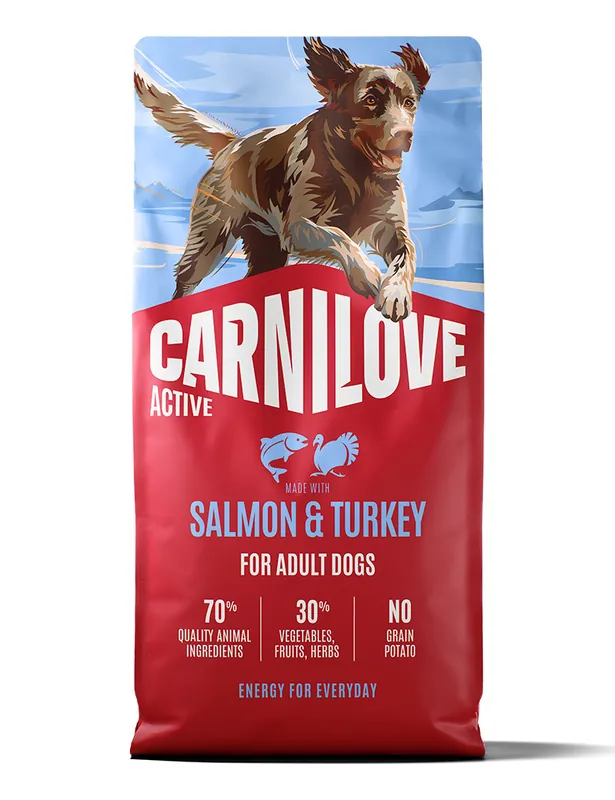 Enkel beställning | Salmon & Turkey Adult Torrfoder för Vuxna Hundar - 12 kg