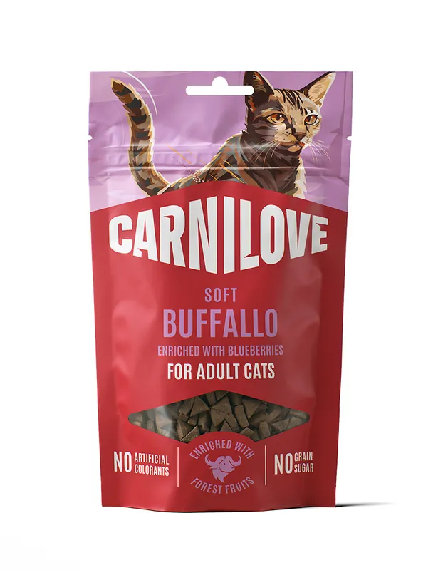 Soft Snack Kattgodis Buffalo & Blåbär - 50 g - Skaffa nu