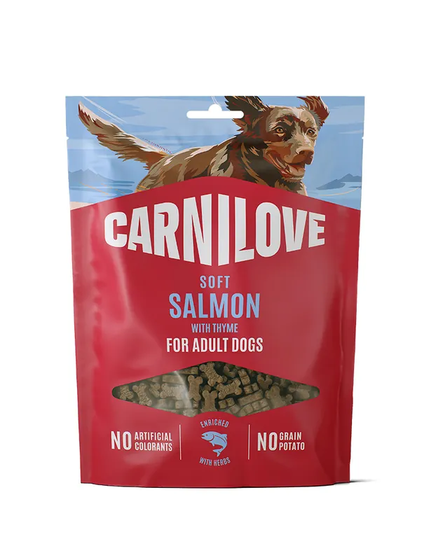 Semi Moist Snack Hundgodis Lax - 200 g | Riktigt fynd