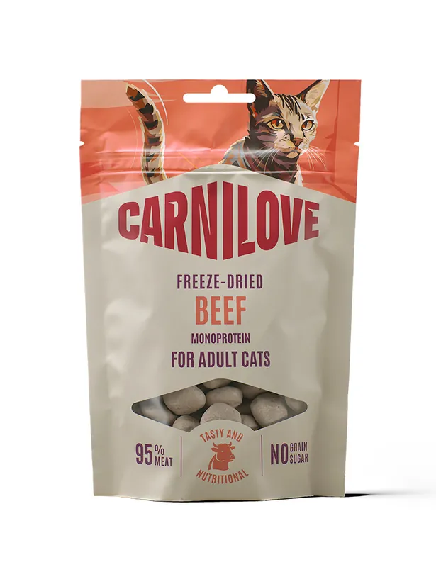Nytt i webbutiken | Freeze Dried Snack Beef Kattgodis - 40 g