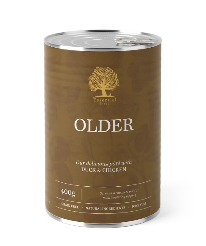 Essential Older Paté Hundfoder - 6 x 400 g - Snabb leverans