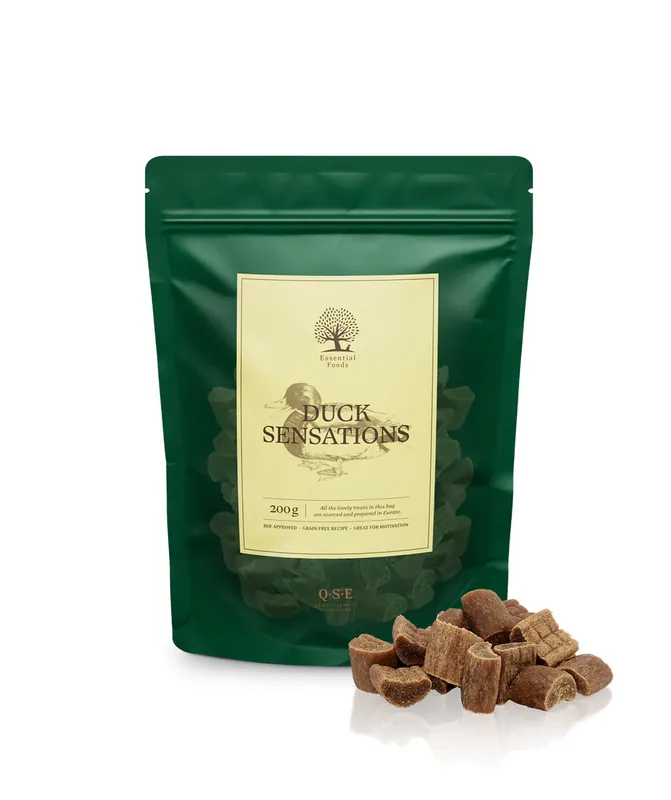 Finns tillgänglig - Essential Duck Sensations Hundgodis - 200 g