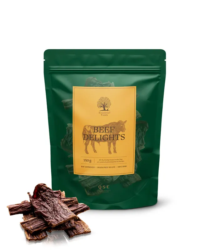Fabrikspris - Essential Beef Delights Hundgodis - 150 g