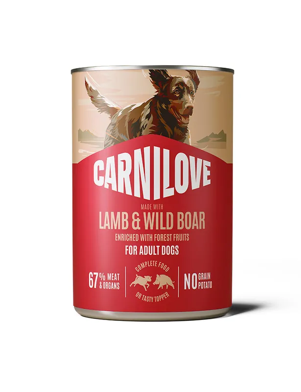 Kundernas favorit - Dog Can Paté Lamb & Wild Boar Våtfoder till Hund - 6 x 400 g