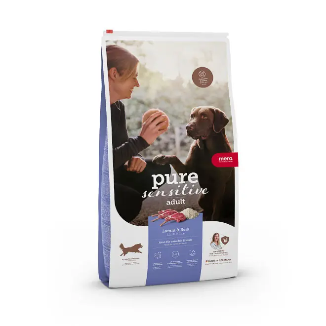 Hög kvalitet - Pure Sensitive Adult Lamb & Rice Torrfoder till Hund - 12,5 kg