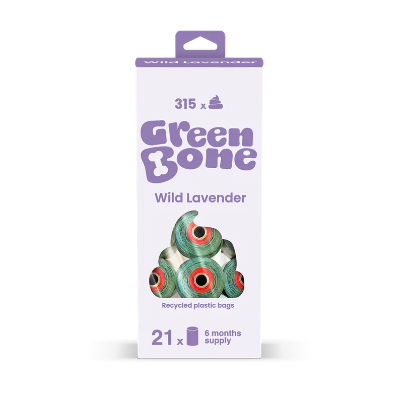 Rabatter - Green Bone Bajspåsar Lavender 21-pack