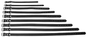 ALAC Läderhalsband Svart 22mm x 50cm | Kan beställas online