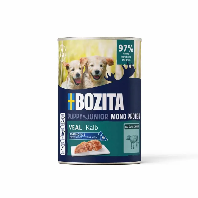 Bozita Dog Pate Puppy Veal Våtfoder till valp 6x400g - Prissänkt