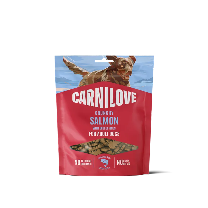 Trygg betalning | Carnilove Dog Crunchy Snack Salmon & Blueberries hundgodis 200 g