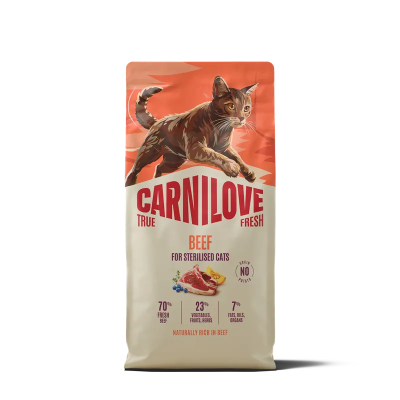 Carnilove True Fresh Cat Sterilised Adult All Breeds Beef torrfoder för katt 6 kg - Kanonerbjudande