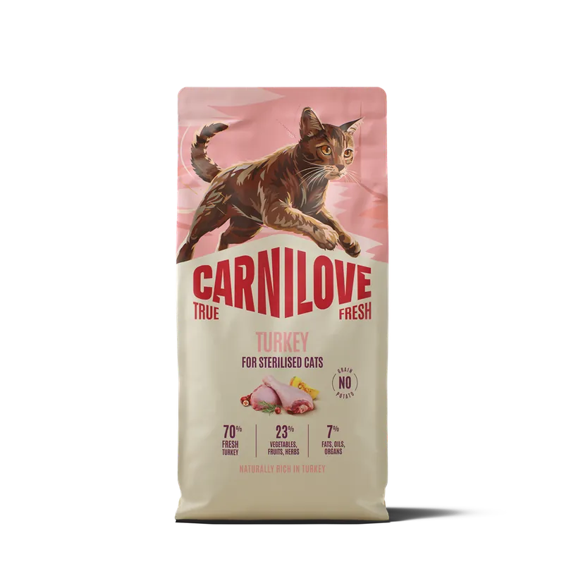 Endast denna vecka | Carnilove True Fresh Cat Sterilised Adult All Breeds Turkey torrfoder för katt 6 kg