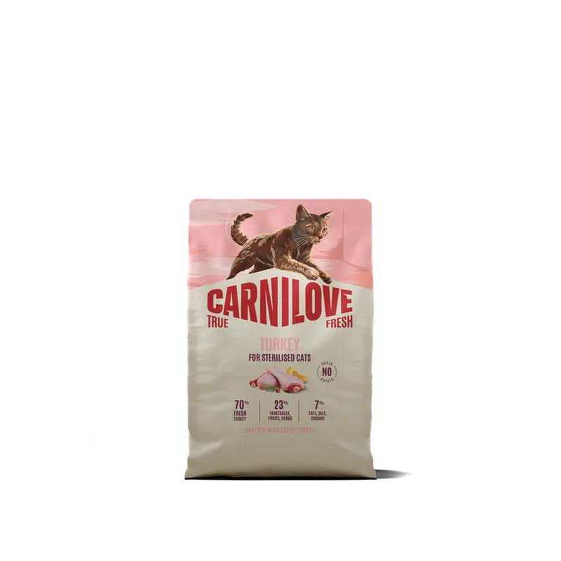Lägg i varukorg | Carnilove True Fresh Cat Sterilised Adult All Breeds Turkey torrfoder för katt 2 kg