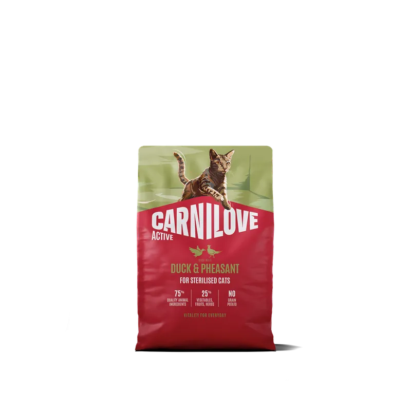 Carnilove Active Cat Sterilised Adult All Breeds Duck & Pheasant torrfoder för katt 2 kg | Fyndpris