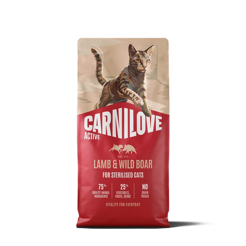Carnilove Active Cat Sterilised Adult All Breeds Lamb & Wild Boar torrfoder för katt 6 kg | Lägg i varukorg