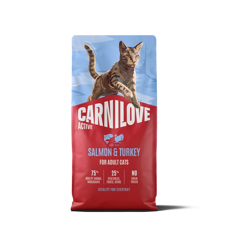 Carnilove Active Cat Adult All Breeds Salmon & Turkey torrfoder för katt 6 kg - Dagens deal