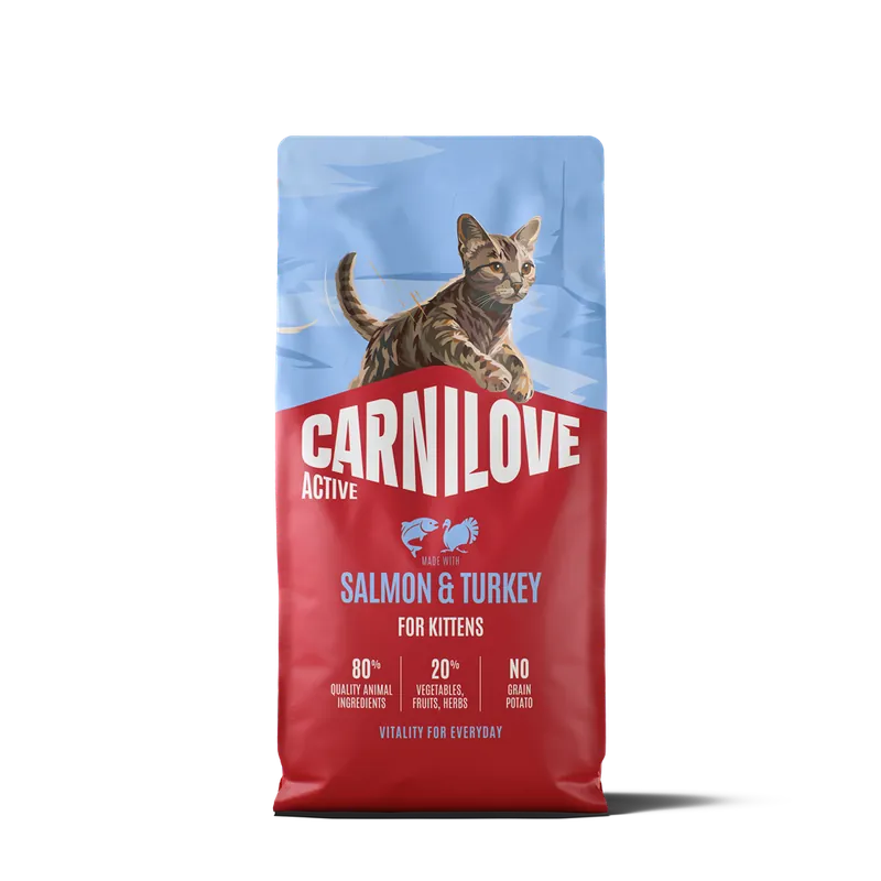 Carnilove Active Cat Kitten Salmon & Turkey torrfoder för kattunge 6 kg | Specialerbjudande