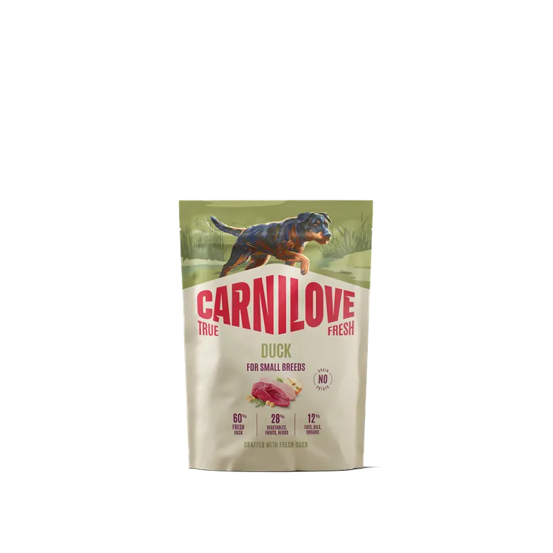 Nytt lägre pris - Carnilove True Fresh Dog Adult Small Breed Duck torrfoder för hund 1,5 kg