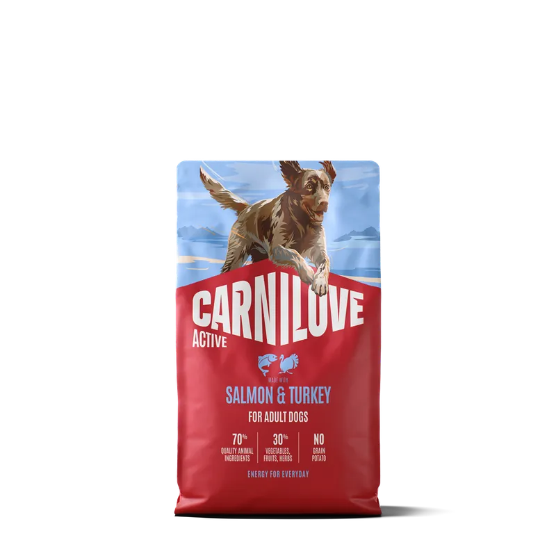 Carnilove Active Dog Adult All Breeds Salmon & Turkey torrfoder för hund 4 kg | Kanonpris