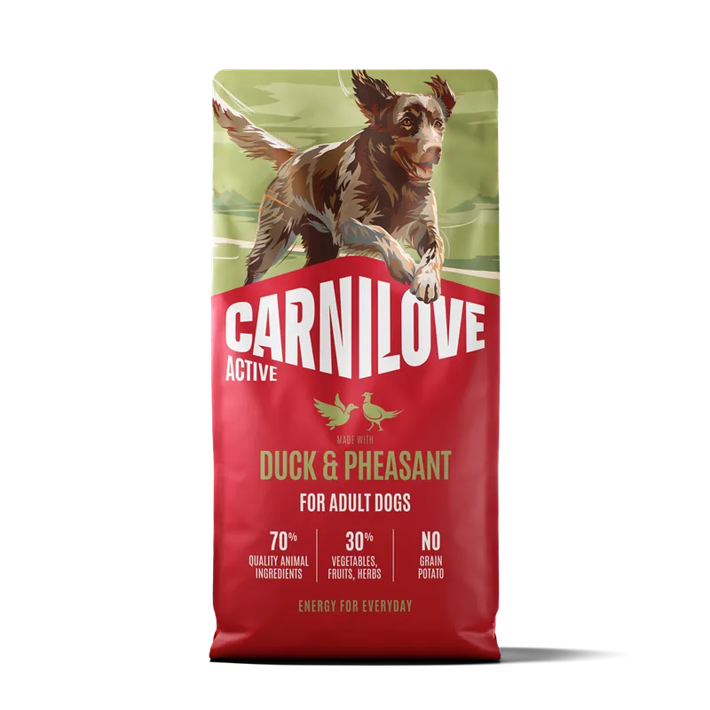 Carnilove Active Dog Adult All Breeds Duck & Pheasant torrfoder för hund 12 kg | Ta chansen