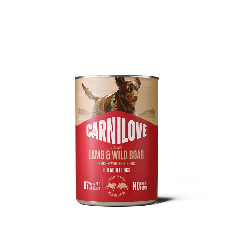 Carnilove Dog Paté Lamb & Wild Boar Våtfoder för hund 6x400g - Mycket populär