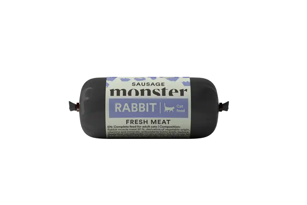 Extra rabatt - Monster Cat Sausage Rabbit 80 g