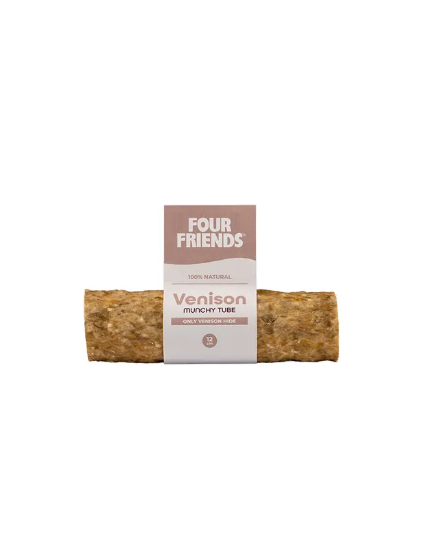 Finns nu | Natural Chews Venison Munchy Tube till Hund - 12 cm