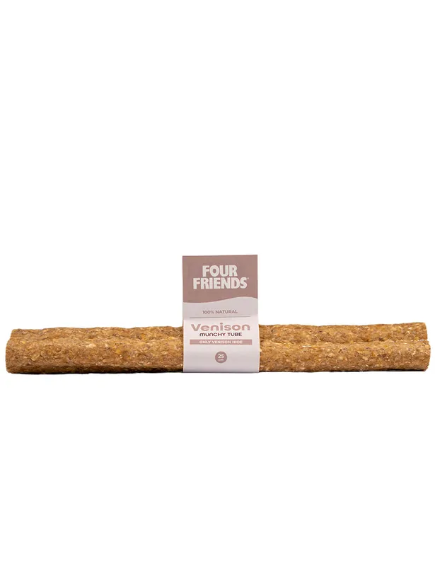 Kanonerbjudande | Natural Chews Venison Munchy Tube till Hund - 25 cm
