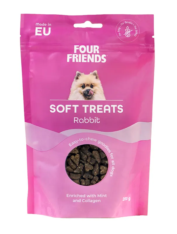 Dog Soft Treats Rabbit Hundgodis - 200 g - Mycket uppskattad