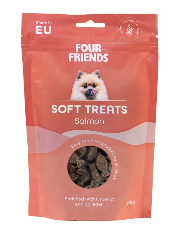 Kampanjen går snart ut | Dog Soft Treats Salmon Hundgodis - 200 g
