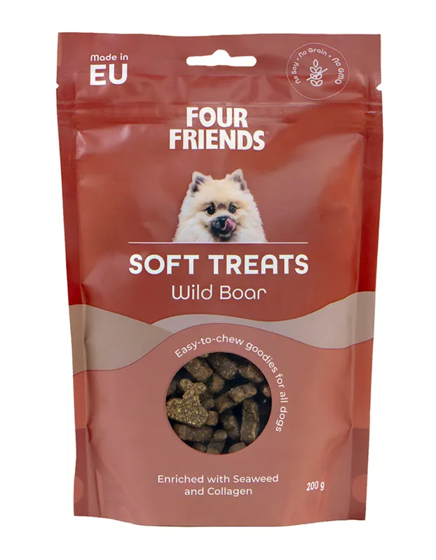Dog Soft Treats Wild Boar Hundgodis - 200 g - Toppkvalitet