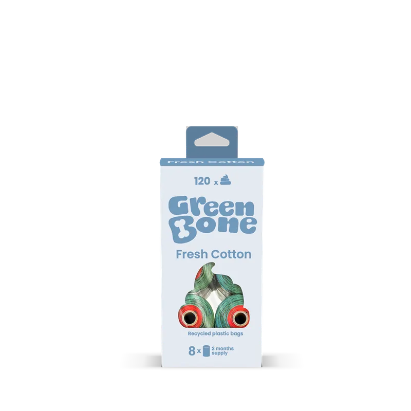 Green Bone Bajspåsar Fresh Cotton 8-pack | Toppsäljare