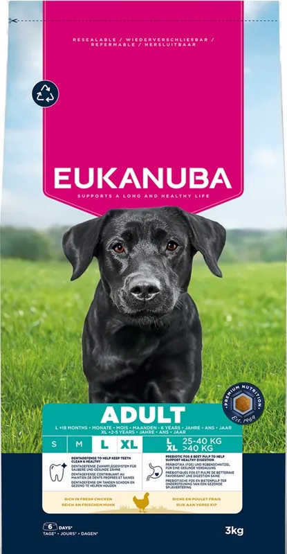 Storsäljare | Eukanuba Dog Adult Large Chicken 3 kg