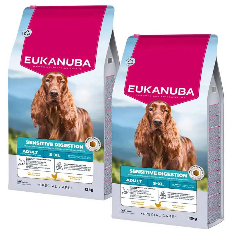 Eukanuba Dog Special Care Adult Sensitive Digestion All Breeds 2 x 12 kg - Prissänkt
