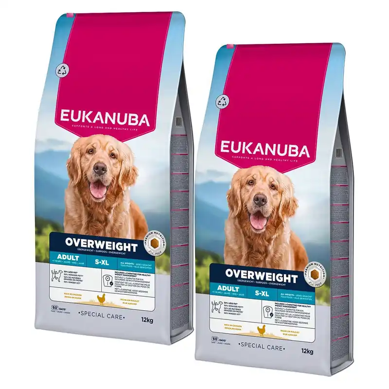 Eukanuba Dog Special Care Adult Overweight All Breeds 2 x 12 kg | Nyhet