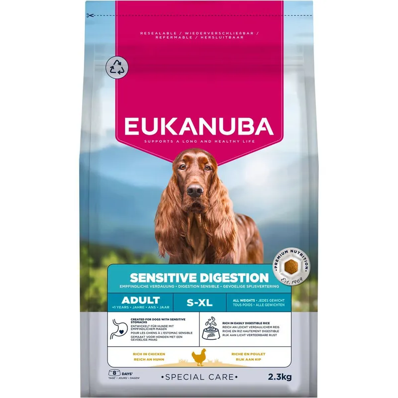 Eukanuba Dog Special Care Adult Sensitive Digestion All Breeds Torrfoder till Hund | Sänkt pris