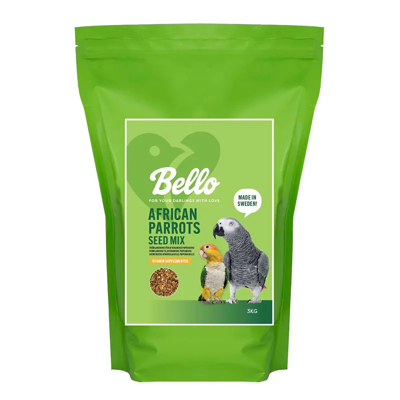 Specialpris - Bello African Parrot Seed Mix Fågelmat till Afrikansk Papegoja 3 kg