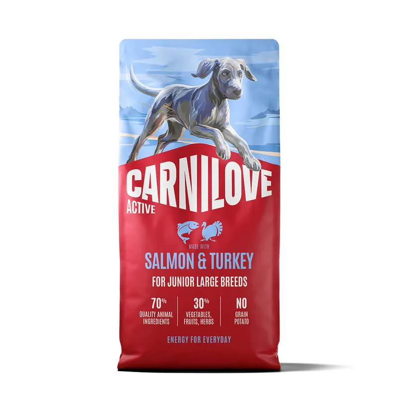 Populärt just nu | Carnilove Dog Junior Active Large Breeds Salmon & Turkey Torrfoder till Hund