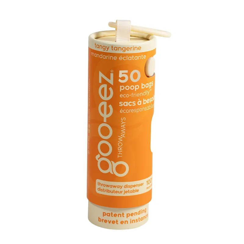 Goo-eez Tangy Tangerine Hundbajspåsar 50-pack - Premium