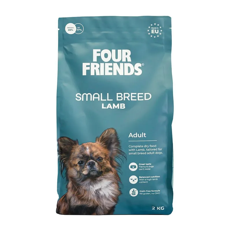 FourFriends Dog Small Breed Lamb Torrfoder till Hund - Nästan slut